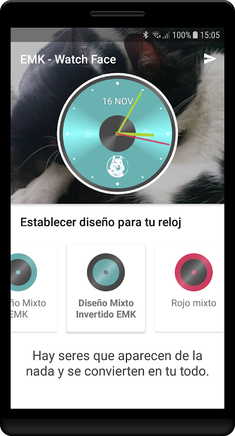 El Mundo de Kira Watch Face - Configuración.