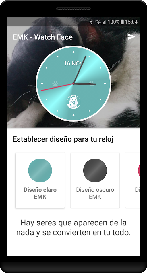 El Mundo de Kira Watch Face - Configuración